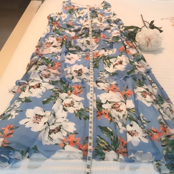 C Est. 1946 Floral Chiffon Sleeveless Maxi Dress Size 26/28 - Picture 13 of 14